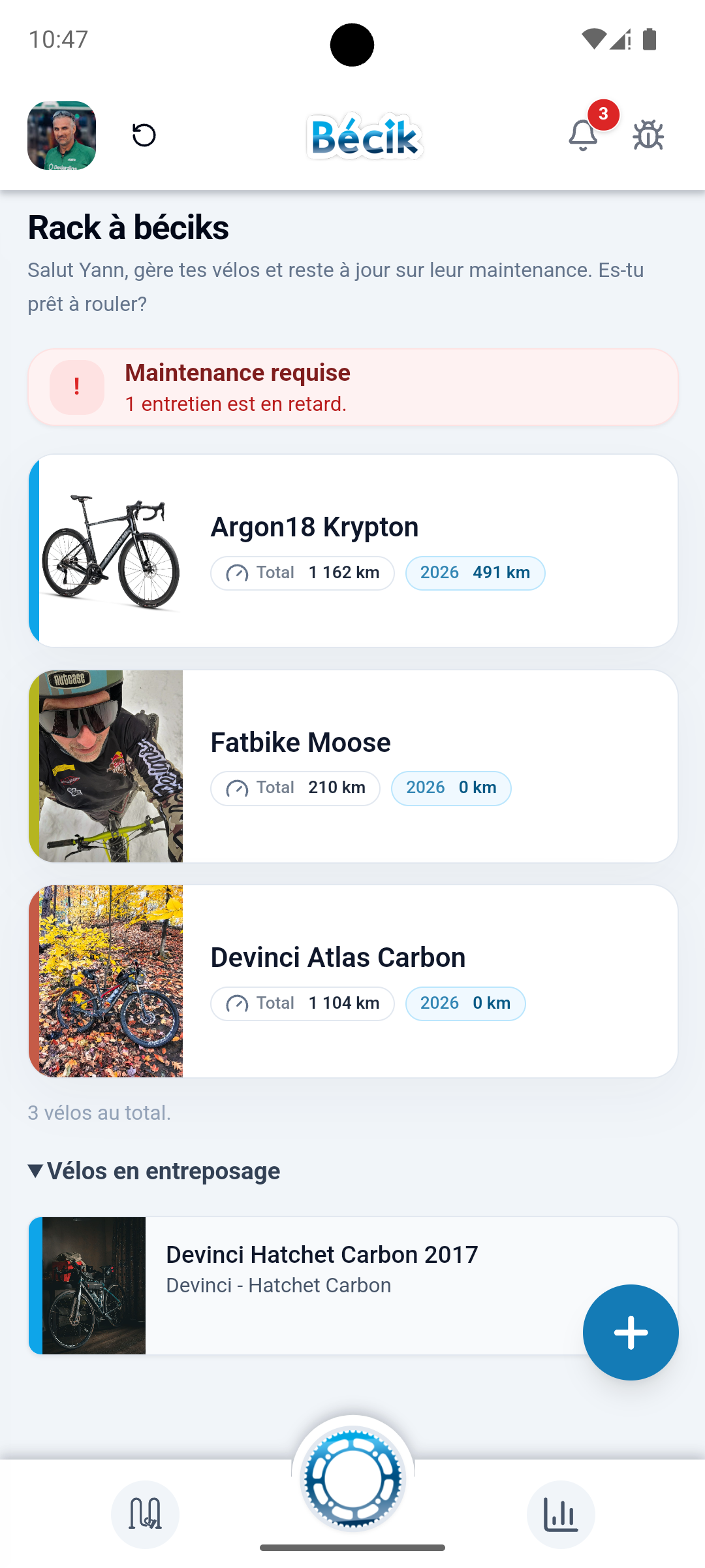 Capture d'écran Bécik - Accueil